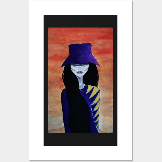 Hat Lady Wall Art by GabCJ